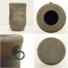 画像6: 備前焼　稲荷作造　窯変掛花入（共箱） (6)