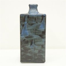 画像3: 益子焼　明石庄作造　流掛角瓶（共箱） (3)