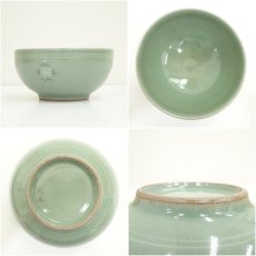 画像6: 韓国陶窯　東谷　金正黙造　高麗青磁茶碗（共箱） (6)