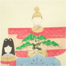 画像3: 作家物　立雛図　肉筆紙本掛軸（共箱） (3)