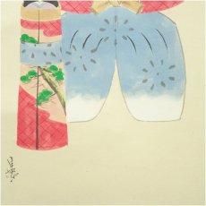 画像4: 作家物　立雛図　肉筆紙本掛軸（共箱） (4)