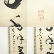 画像6: 東大寺　狭川明俊筆　「松樹千年翠」一行書　肉筆紙本掛軸 (6)