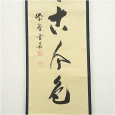画像4: 大徳寺　小田雪窓（宗甫）筆　「松無古今色」一行書　肉筆紙本掛軸（共箱） (4)