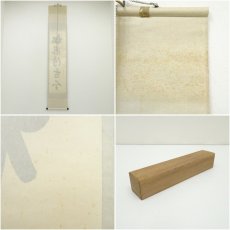 画像8: 前大徳　高橋悦道筆　「松風待古今」一行書　肉筆紙本掛軸（共箱） (8)