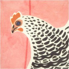 画像3: 井隼慶人　酉　染色　色紙 (3)