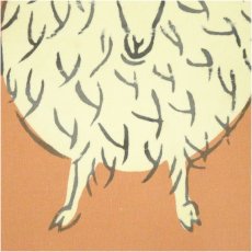 画像4: 佐野猛夫　未　染色　色紙 (4)