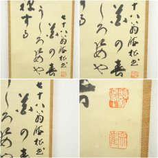 画像6: 通山宗鶴筆　達磨画賛　肉筆紙本掛軸（保護箱） (6)