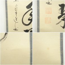 画像7: 黄檗監寺　盛井了道筆「松樹千年翠」一行書　肉筆紙本掛軸（共箱） (7)
