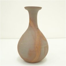 画像3: 備前焼　火襷花入（堀内家十二代　宗完　兼中斎書付）（共箱） (3)