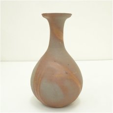 画像4: 備前焼　火襷花入（堀内家十二代　宗完　兼中斎書付）（共箱） (4)