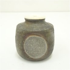 画像2: 備前焼　榊原貢造　茶入（銘：明月）（大徳寺　小林太玄書付）（共箱）　□z (2)