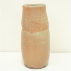 画像2: 備前焼　藤原恭助（敬介）造　志野花生（共箱） (2)