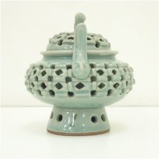 画像4: 青谷窯造　高麗青磁香炉（保護箱） (4)