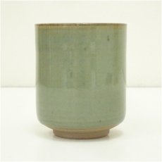 画像3: 瑞芝焼　五代阪上瑞雲造　青磁湯呑（共箱） (3)