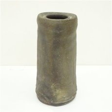 画像2: 備前焼　碧山窯　岡本碧山造　花入（共箱） (2)