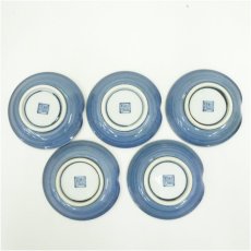 画像3: 京焼　加藤利昌造　祥瑞花鳥皿5客（共箱） (3)