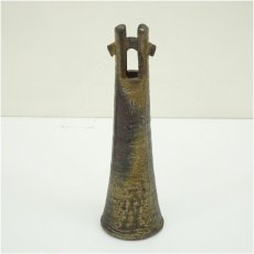 画像2: 備前焼　松島弘造　手桶花入（共箱） (2)