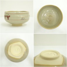 画像6: 赤膚焼　大塩昭山造　奈良絵茶碗（箱付） (6)