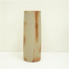 画像3: 備前焼　作家物　火襷筒花入（共箱） (3)