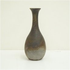 画像4: 備前焼　川井明子造　花入（共箱） (4)