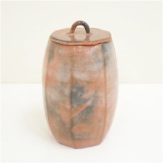 画像2: 佐々木昭楽造　赤ブリブリ水指（共箱） (2)