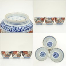 画像7: 江戸末期　古伊万里　錦手向付10客 (7)