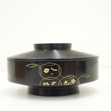 画像3: 象彦造　漆塗蒔絵七宝文菓子器（共箱） (3)