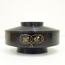 画像4: 象彦造　漆塗蒔絵七宝文菓子器（共箱） (4)