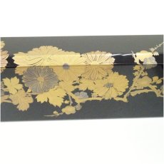 画像4: 蒔絵師　積善造　四君子蒔絵炉縁（共箱） (4)