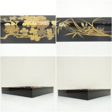 画像6: 蒔絵師　積善造　四君子蒔絵炉縁（共箱） (6)