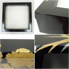 画像7: 蒔絵師　積善造　四君子蒔絵炉縁（共箱） (7)