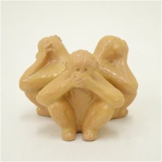 画像2: 佐々木昭楽造　玄々斎好三猿蓋置（共箱） (2)