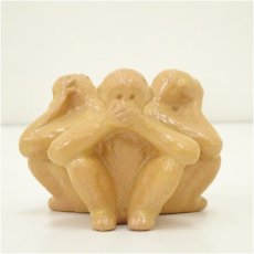 画像3: 佐々木昭楽造　玄々斎好三猿蓋置（共箱） (3)