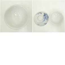 画像10: 染付蓋茶碗10客 (10)