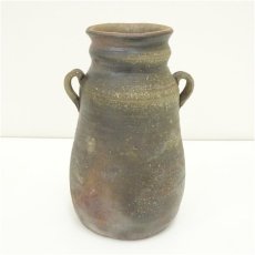 画像2: 備前焼　山本竜一造　花入（共箱） (2)