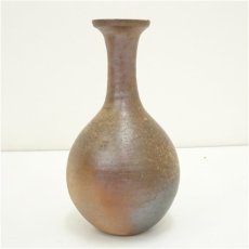 画像4: 備前焼　作家物　鶴首花入（保護箱） (4)