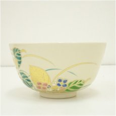 画像4: 小池道子（末来）造　色絵額紫陽花画茶碗（共箱） (4)