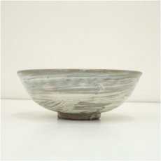 画像4: 京焼　清水久造　三島手刷毛目茶碗（共箱） (4)