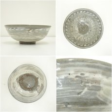 画像6: 京焼　清水久造　三島手刷毛目茶碗（共箱） (6)