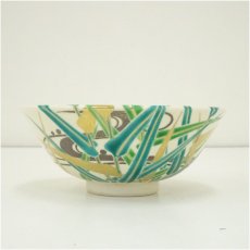 画像3: 京焼　木全翁楽造　芦に銀水平茶碗（共箱） (3)