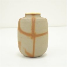 画像3: 備前焼　木村陶峰造　火襷茶入（仕覆付）（保護箱） (3)