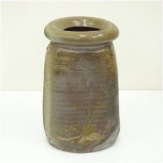 画像3: 備前焼　伊勢崎紳造　三角花入（共箱） (3)