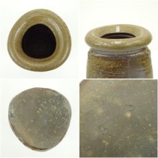 画像6: 備前焼　伊勢崎紳造　三角花入（共箱） (6)