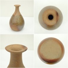 画像6: 備前焼　伊勢崎紳造　辣韮花入（共箱） (6)