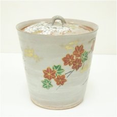 画像4: 世々窯　寿山造　色絵雲錦水指（共箱） (4)