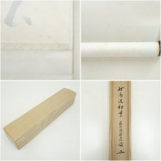 画像9: 前大徳　福本積應筆　「時雨洗紅葉」一行書　肉筆紙本掛軸（共箱） (9)