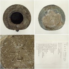 画像6: 丹波焼　市野元和造　掛花入（共箱） (6)