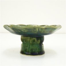 画像3: 幸兵衛窯造　織部高台皿5客（共箱） (3)