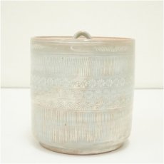 画像2: 京焼　森里陶楽造　三島水指（共箱） (2)
