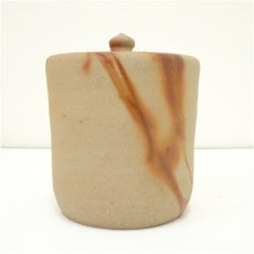 画像4: 備前焼　陶秀窯　山本出造　緋襷水指（共箱） (4)
